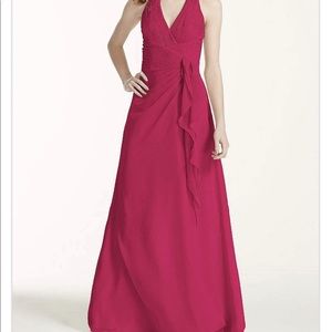 BLUE David’s bridal bridesmaids/prom dress